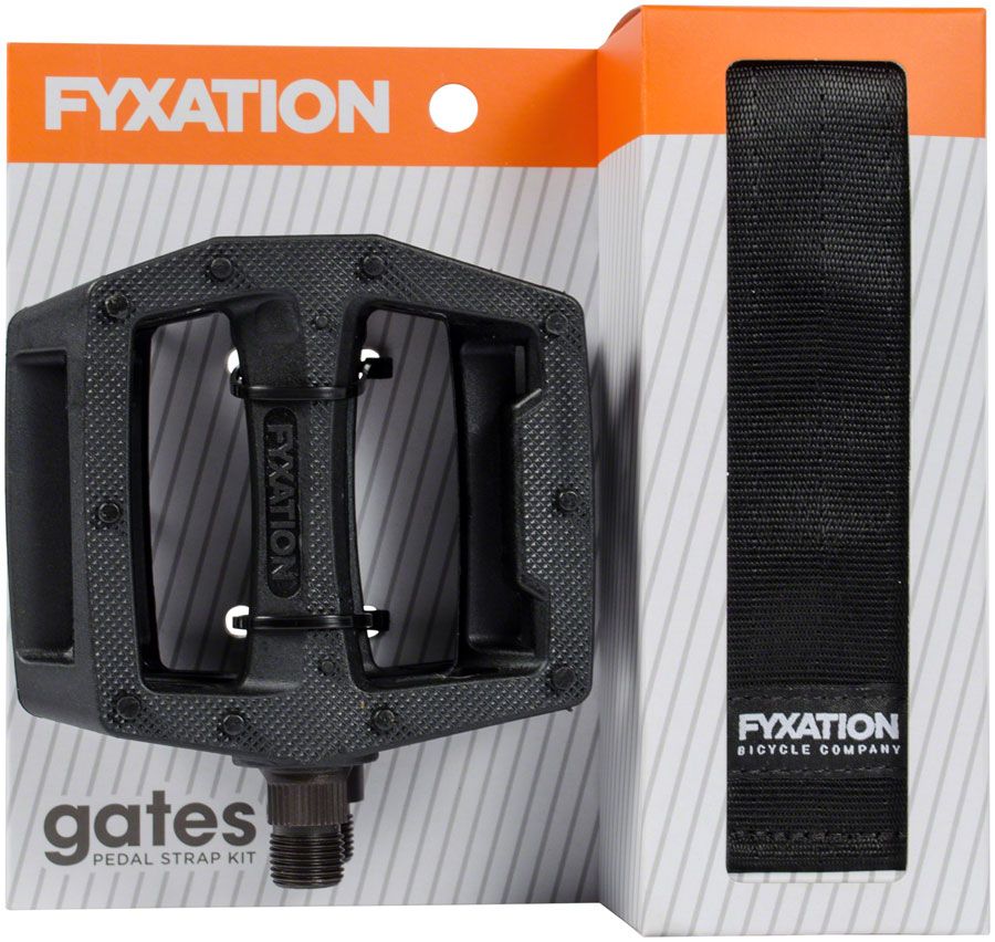 Pedal Fyxation Platform+Strap Kit Black
