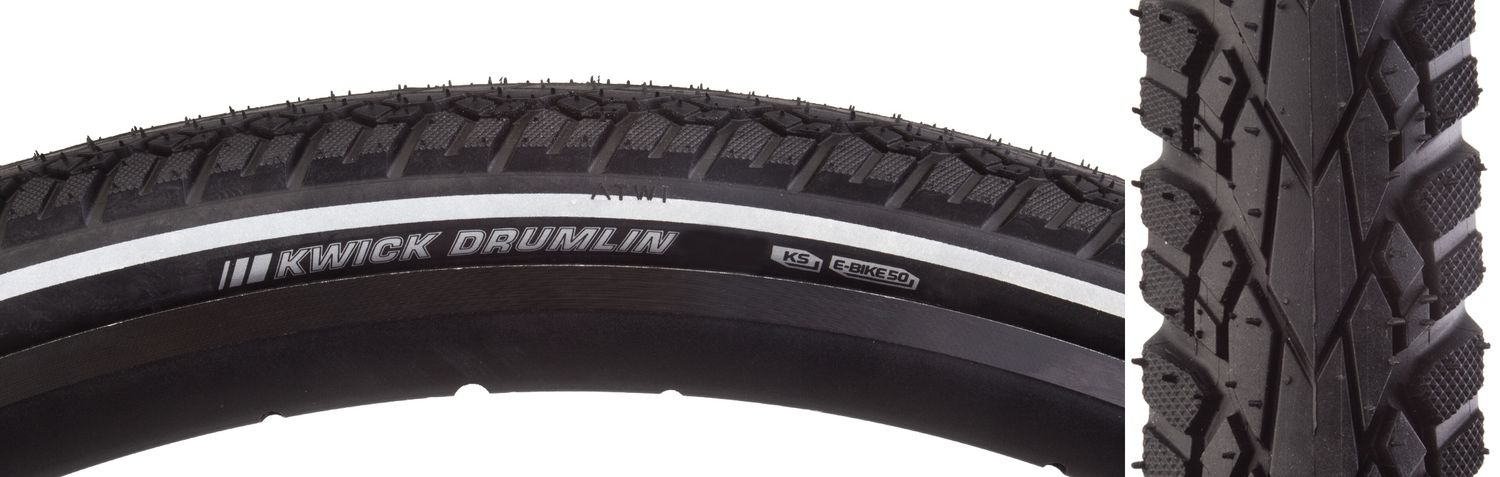 TIRE  700x42 BK/BK/REF  KEN KWICK DRUMLIN SPORT SRC/KS/60 WIRE 80psi E50