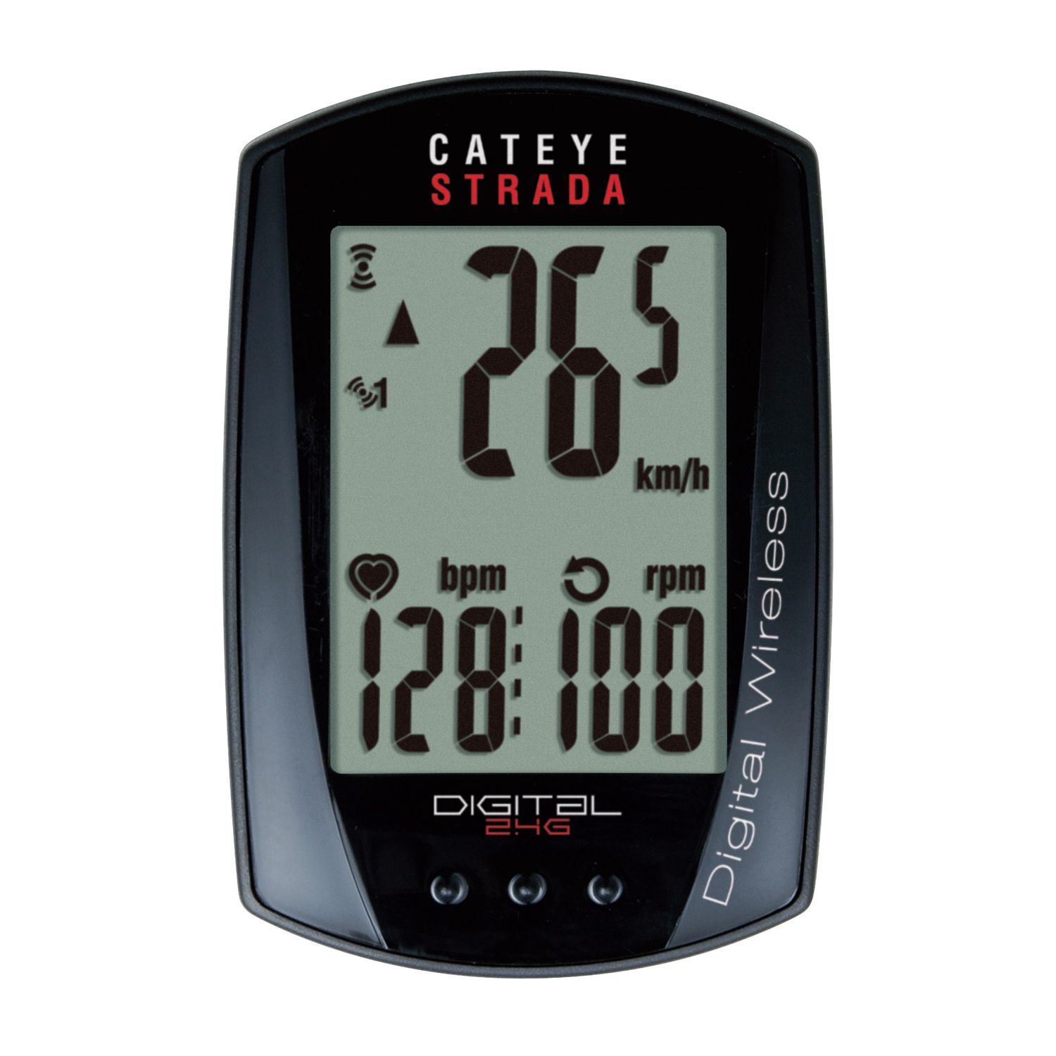 COMPUTER CATEYE CC-RD430DW STRADA DIGITAL 2.4 w/SPEED/CADENCE/HEARTRATE SENSORS