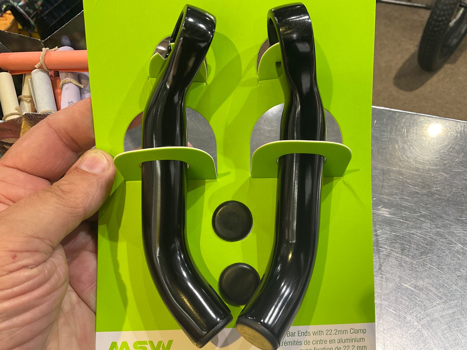 MSW Forged Bar Ends - Short, Black