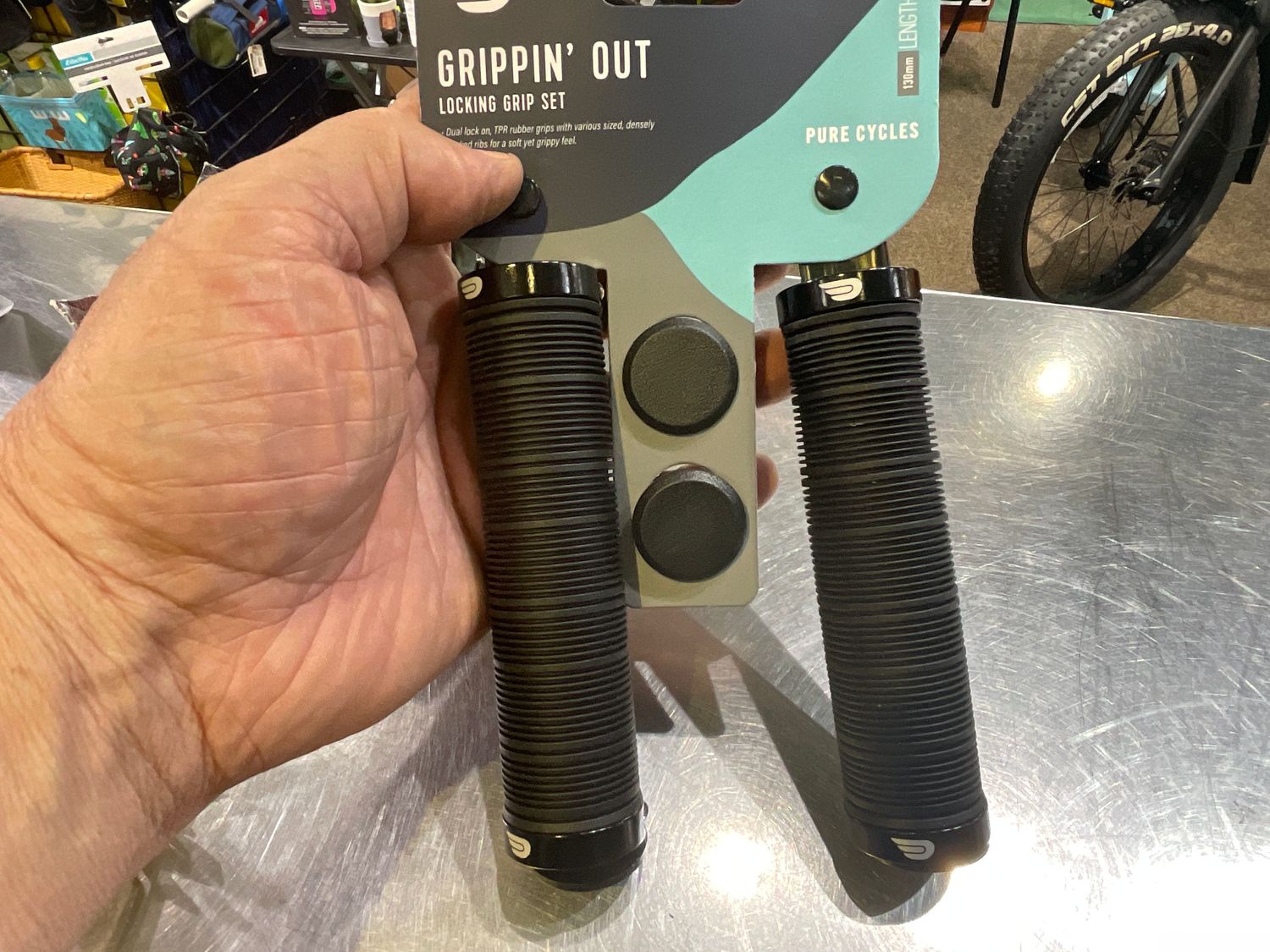 GRIPS PURE LOCKON GRIPPIN OUT BK/BK