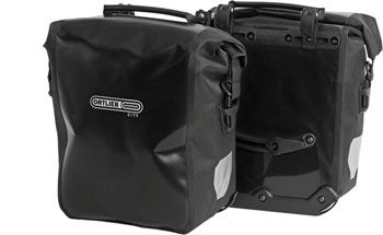 Ortlieb Front-Roller City Front Pannier: Pair~ Black