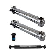 CRANKARM SET SE BIKES BMX RAD CROMO 175 3PC 19mmx8T SPLINE CP w/BB AXLE