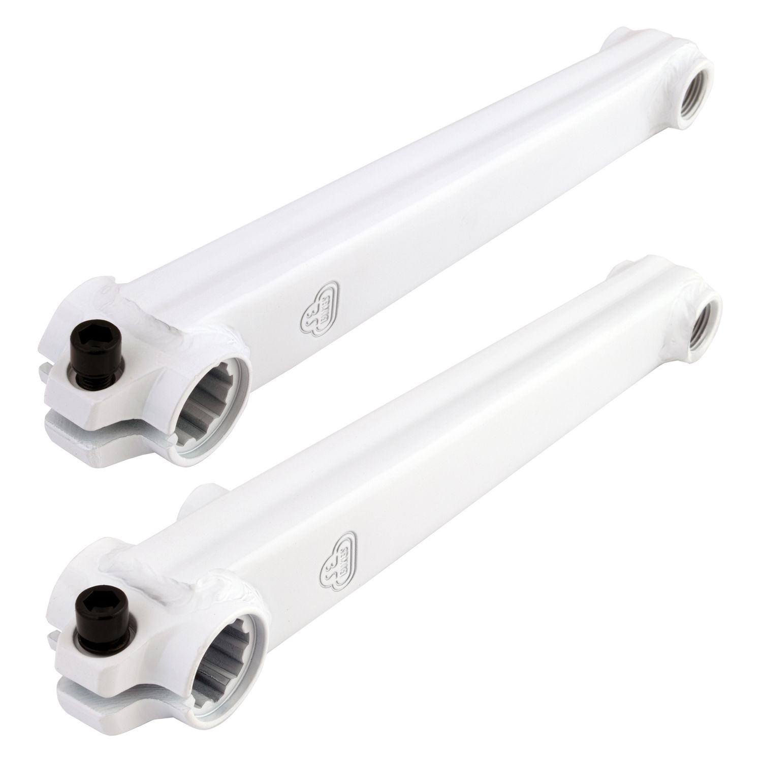 CRANKARM SET SE BIKES BMX V-RIDGE CROMO 175 3PC 19mmx8T SPLINE WH w/BB AXLE