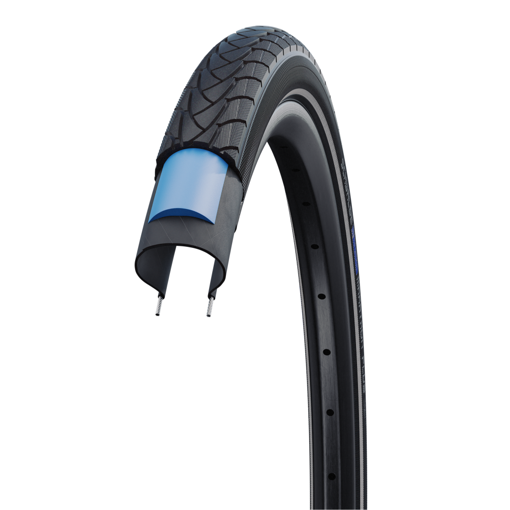 Schwalbe Marathon Plus Tire - 24 x 1.75, Black/Reflective, E-50