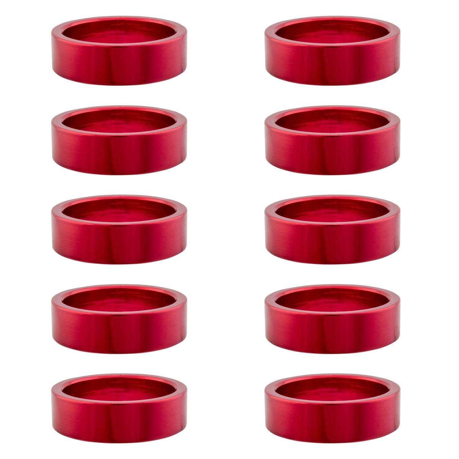 Headset Spacer OR8  10mmx1-1/8 red-ano single