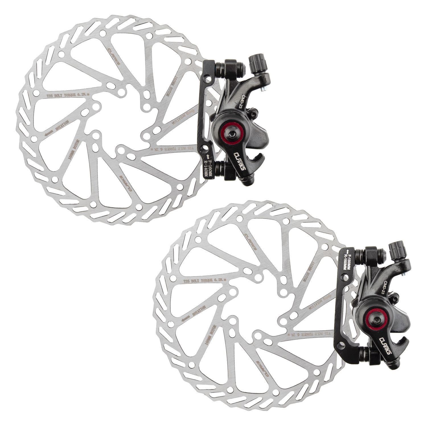 BRAKE DISC CLK CMD-23 MECH F&amp;R 160mm BK