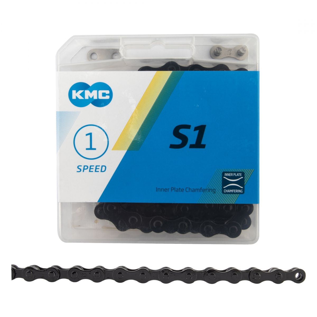 CHAIN   KMC   BLACK   1/2 X 1/8  BMX   CRUISER  112L