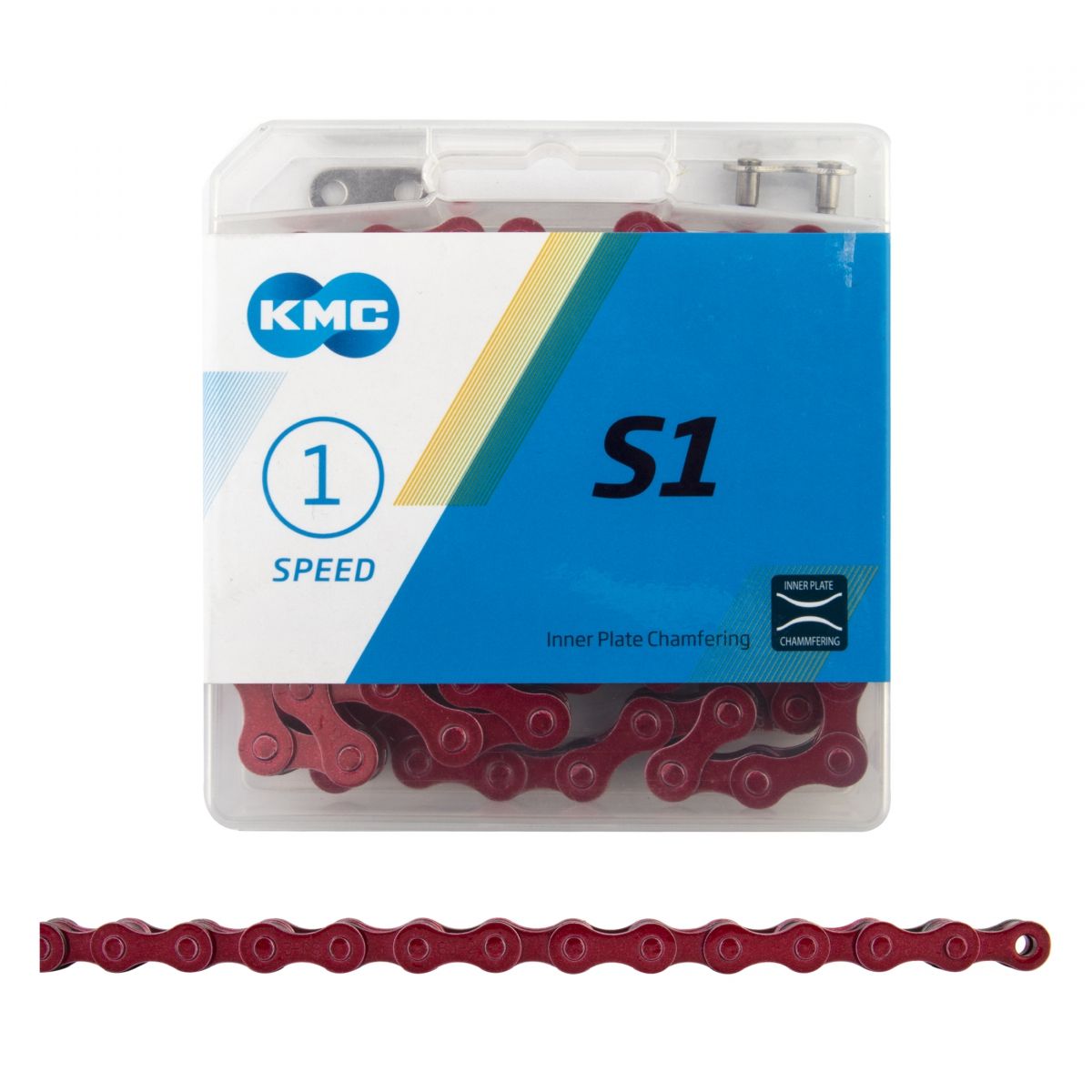 KMC S1 Single Speed-Wide (1/8) Red