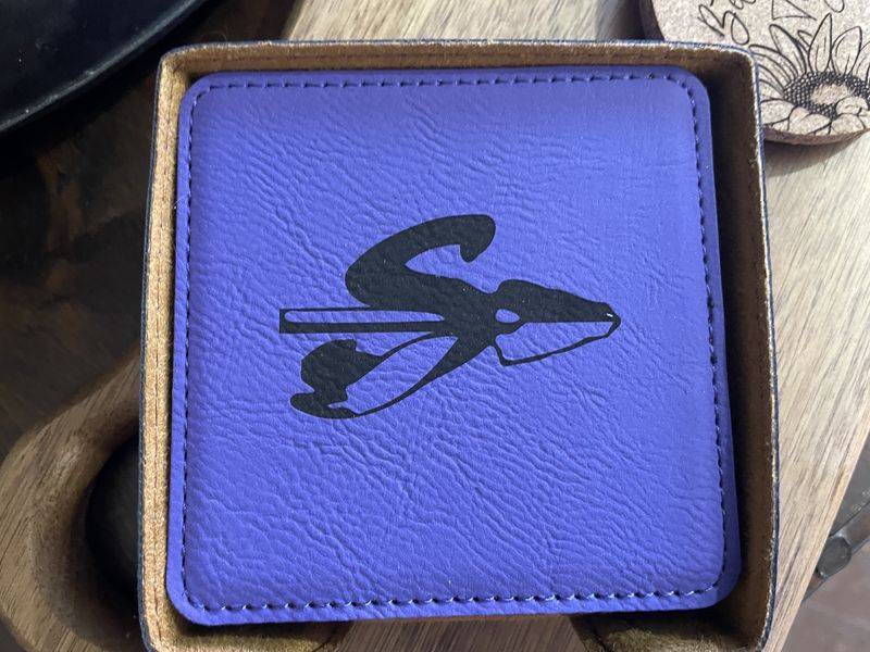 Square Purple Coaster Sets