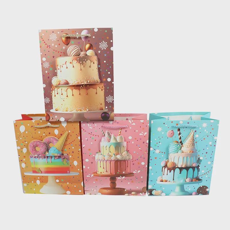 Original 3D Design Gift Bags Happy Birthday, any Celebration