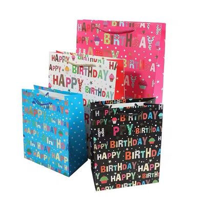 Gift Bags Happy Birthday, Glitter details