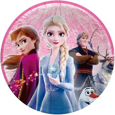 Frozen Paper Plates, 9 in, 10 pcs