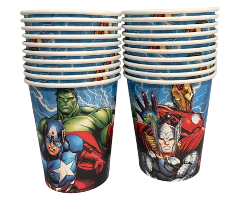 Avengers Paper Cups 9 oz, 10 pcs