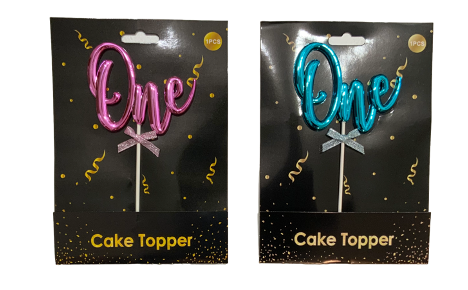 3D Cake Topper &quot;One&quot;