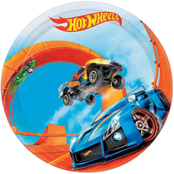 Hot Wheels Paper Plate 9 in
