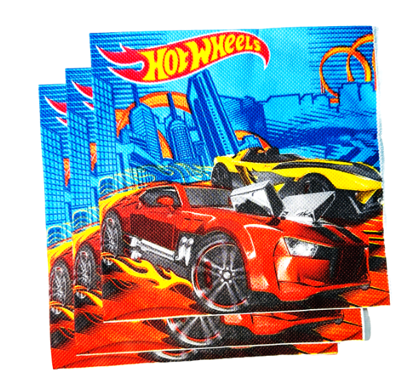 Hot Wheels Napkins 6in, 20 pcs