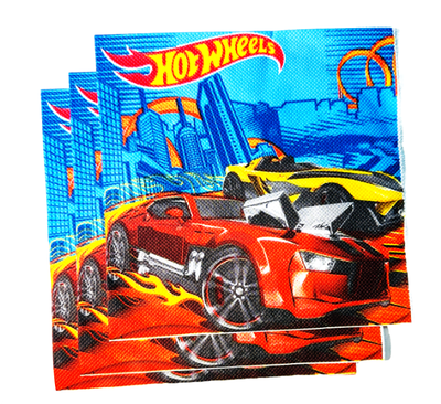 Hot Wheels Napkins 6in, 20 pcs