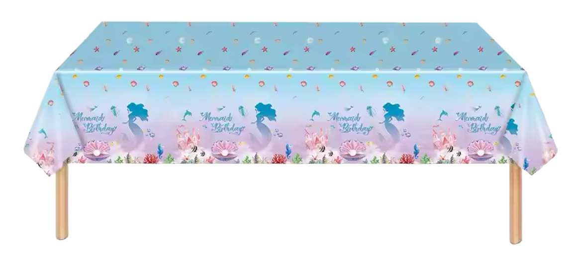 Mermaid and a Shell Tablecloth