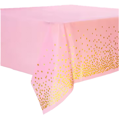 Pink Gold Dot Tablecloth
