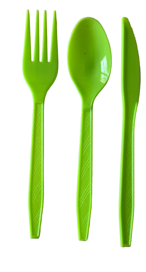 Olive Plastic Utensils 10 cts