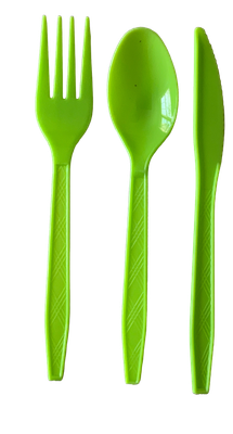 Olive Plastic Utensils 10 cts