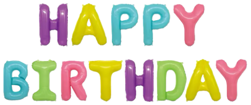 Happy Birthday Foil Balloons- Multicolor