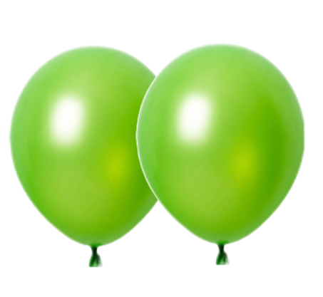 Lime Green Metallic Latex Balloon 12 in