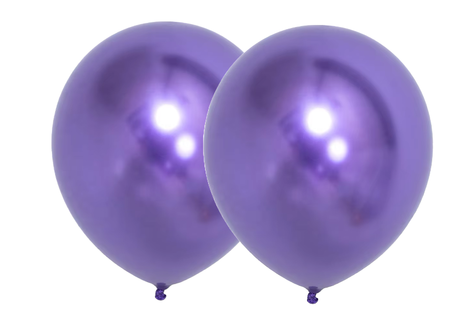 Chrome Purple Latex Balloon 18 in