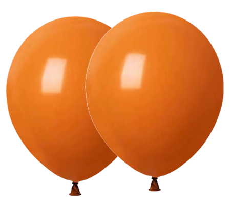 Caramel Orange Latex Balloon 12 in Retro Color
