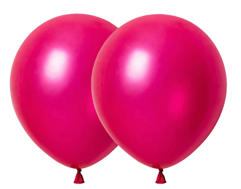 Fuchsia Metallic Latex Balloon 12 in