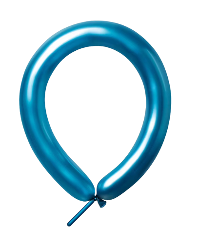 Chrome Blue 260 Long Balloons