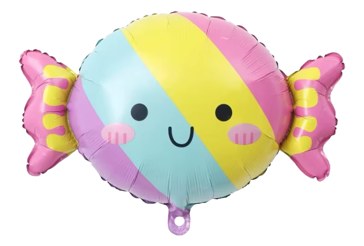 Rainbow Candy Foil Balloon Helium Filled, 25&quot;