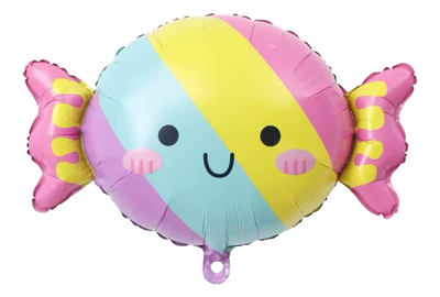 Rainbow Candy Foil Balloon Helium Filled, 25&quot;