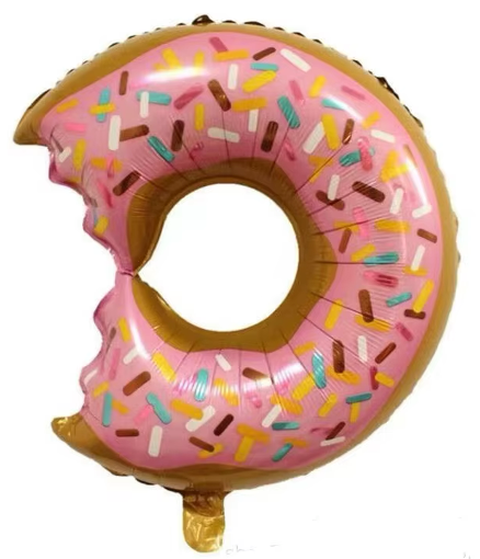 Donut Foill Balloon Helium Filled, 29&quot;