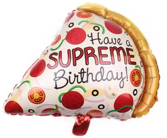 Pizza Foil Balloon Helium Filled, 22&quot;