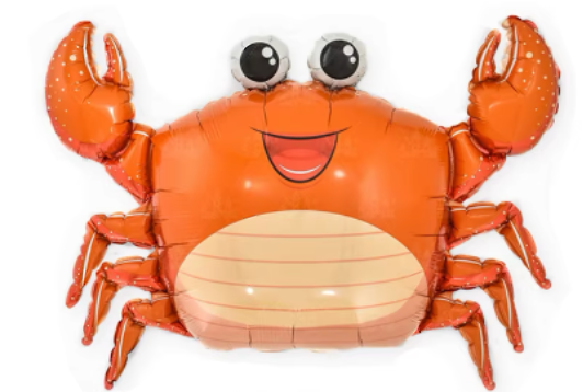 Crab Foil Balloon Helium Filled, 31&quot;