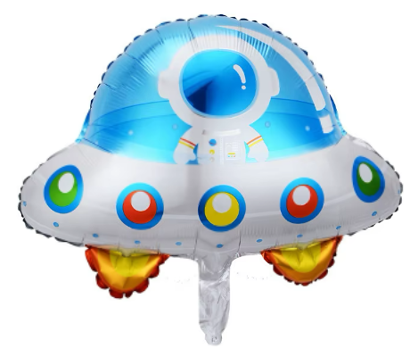 Spaceship Foil Balloon Helium Filled, 23&quot;