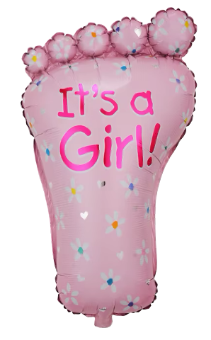 It&#39;s a Girl Foil Balloon Helium Filled, 31&quot;