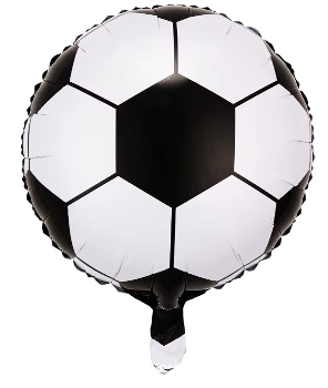 Soccer Ball  Foil Balloon Helium Filled, 18&quot;