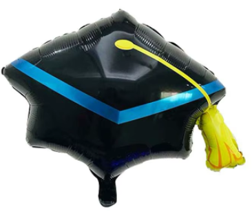 Graduation Foil Balloon Helium Filled, 27&quot;