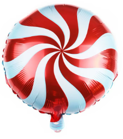 Red Lollipop Foil Balloon Helium Filled, 18&quot;