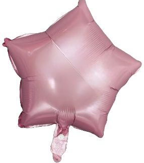 Pink Star Foil Balloon Helium Filled, 18&quot;