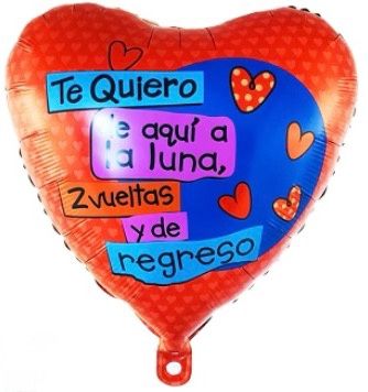 Te Quiero Foil Balloon Helium Filled 18&quot;