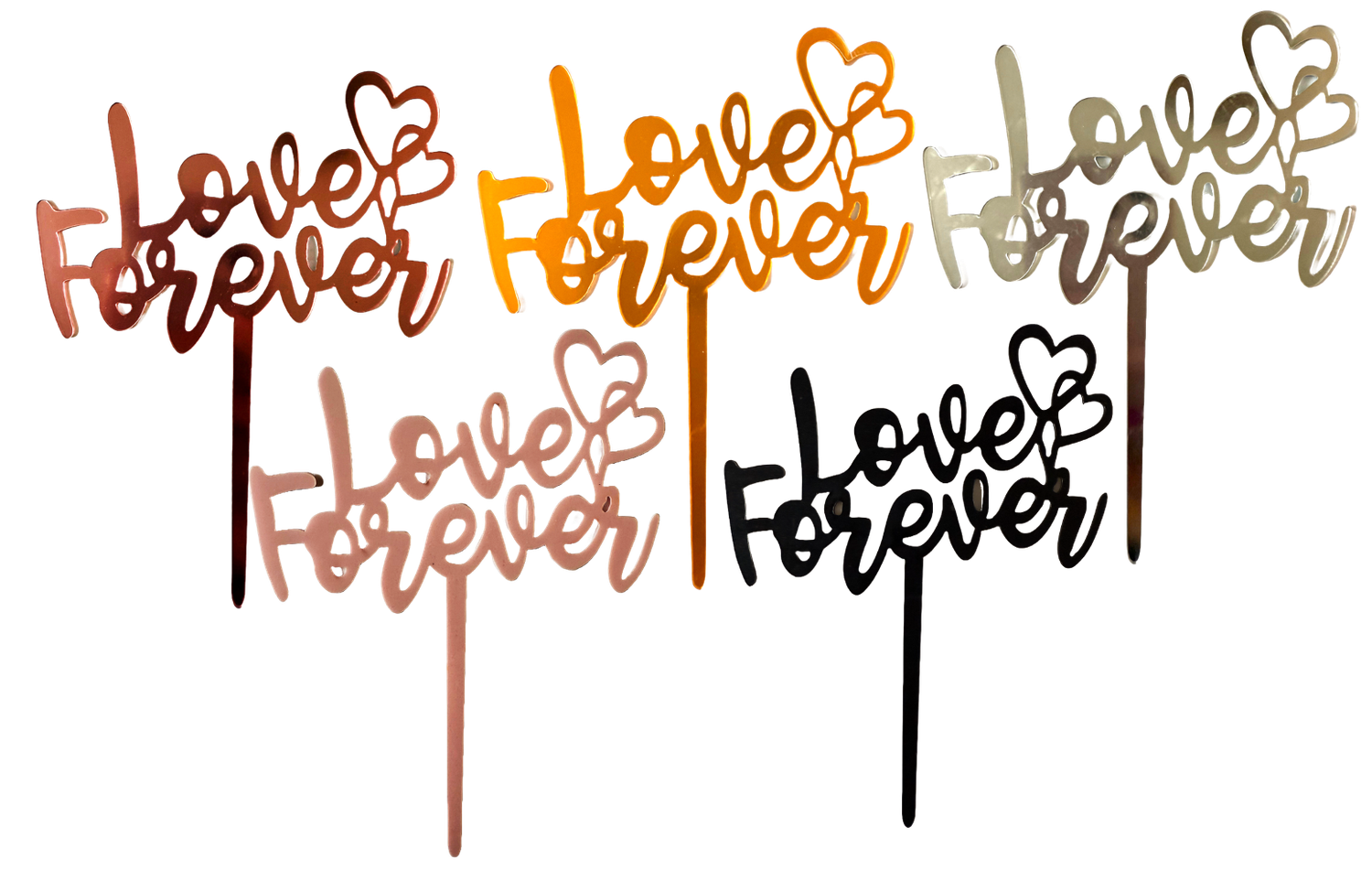 Love Forever Acrylic Cake Topper