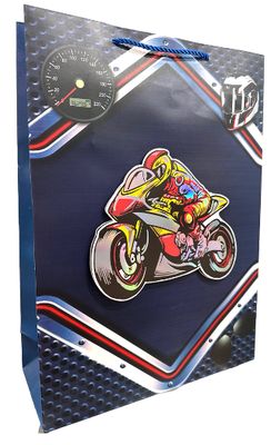 3D Motorcycle Gift Bag any celebration