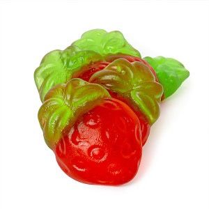 CANDY GUMMY STRAWBERRIES 1/4 lb