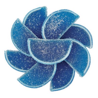 BLUE JELLY RAZZ FRUIT SLICES 1/4 lb