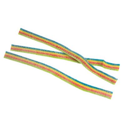 SOUR POWER QUATTRO RAINBOW SOUR BELTS 1/4 lb