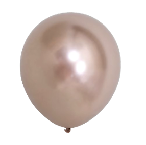 18&quot; Chrome Champagne Gold Latex Balloon
